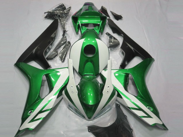 Glänzend Weiß & Grün 2006-2007 CBR1000RR Motorrad Verkleidungen