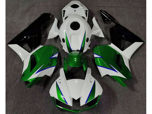 Glänzend Grün Weiß & Blau 2013-2023 CBR600RR Motorrad Verkleidungen