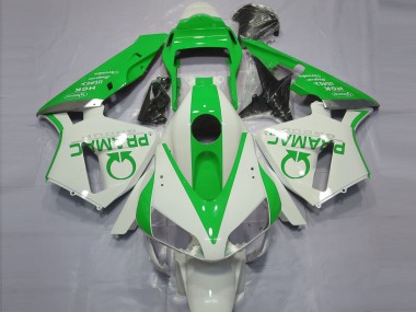 Glänzend Weiß & Grün Pramac 2003-2004 CBR600RR Motorrad Verkleidungen