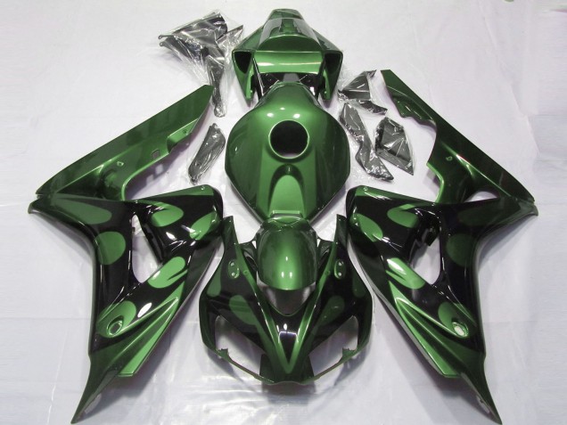 Glänzend Grün & Schwarz 2006-2007 CBR1000RR Motorrad Verkleidungen