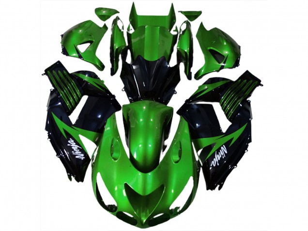 Glänzend Grün & Schwarz 2006-2011 ZX14R Motorrad Verkleidungen