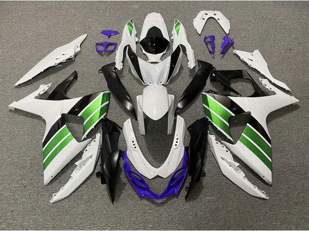 Glänzend Weiß Grün Schwarz & Lila 2009-2016 GSXR 1000 Motorrad Verkleidungen