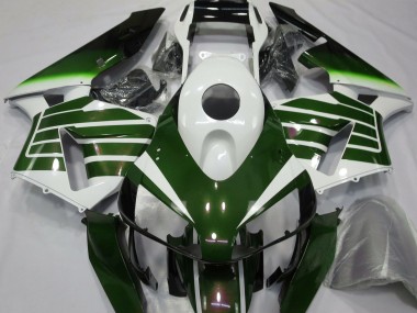 Glänzend Weiß & Grün Verblassen 2003-2004 CBR600RR Motorrad Verkleidungen