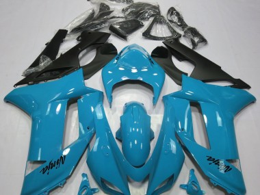 Glänzend Hellblau 2007-2008 ZX6R Motorrad Verkleidungen