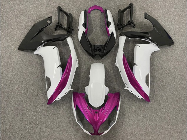 Glänzend Weiß & Magenta 2012-2016 Ninja 650R Motorrad Verkleidungen