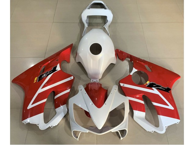 Glänzend Weiß & Rot 2001-2003 CBR600 F4i Motorrad Verkleidungen