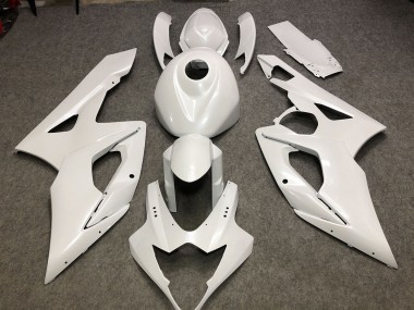 Glänzend Weiß Schlicht 2005-2006 GSXR 1000 Motorrad Verkleidungen