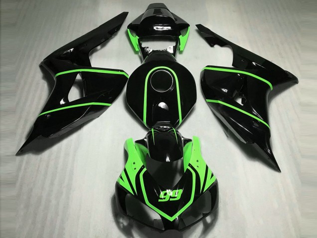 Glänzend Schwarz High Viz Grün 2006-2007 CBR1000RR Motorrad Verkleidungen Glänzend Schwarz High Viz Grün 2006-2007 CBR1000RR Motorrad Verkleidungen