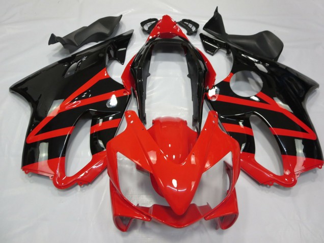 Glänzend Schwarz & Rot 2004-2007 CBR600 F4i Motorrad Verkleidungen