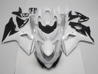 Glänzend Weiß & Silber 2009-2016 GSXR 1000 Motorrad Verkleidungen