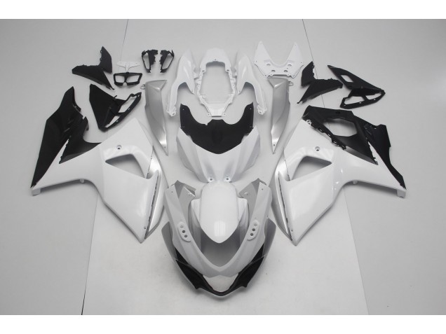 Glänzend Weiß & Silber 2009-2016 GSXR 1000 Motorrad Verkleidungen