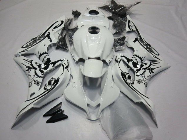 Glänzend Weiß Sonderdesign 2007-2008 CBR600RR Motorrad Verkleidungen