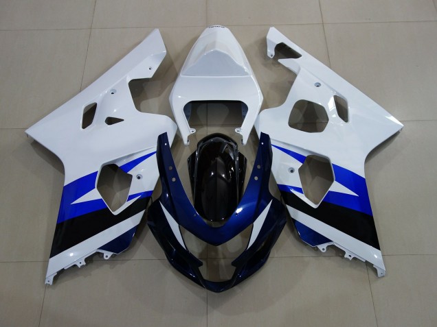 Glänzend Weiß & Tiefblau 2004-2005 GSXR 600-750 Motorrad Verkleidungen