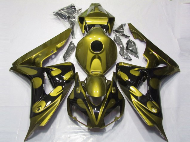 Glänzendes Gelb & Schwarz 2006-2007 CBR1000RR Motorrad Verkleidungen
