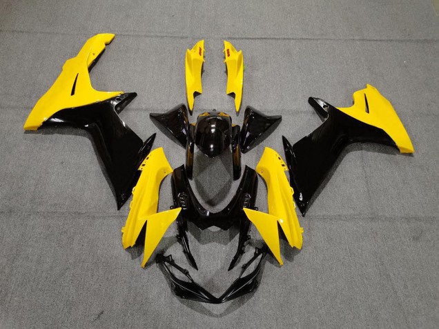 Glänzendes Gelb & Schwarz 2011-2024 GSXR 600-750 Motorrad Verkleidungen