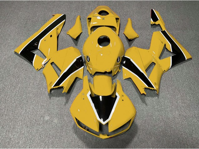 Glänzendes Gelb & Schwarz 2013-2023 CBR600RR Motorrad Verkleidungen