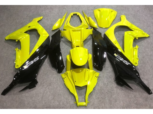 Glänzendes Gelb & Schwarz 2016-2019 ZX10R Motorrad Verkleidungen
