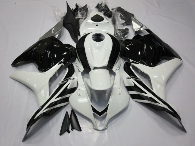 Glänzendes Schwarz & Weiß 2009-2012 CBR600RR Motorrad Verkleidungen