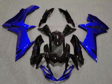 Glänzendes Schwarz & Aquablau 2011-2024 GSXR 600-750 Motorrad Verkleidungen