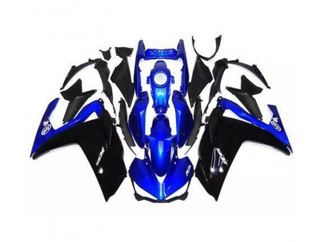 Glänzendes Schwarz & Blau 2015-2018 R3 Motorrad Verkleidungen