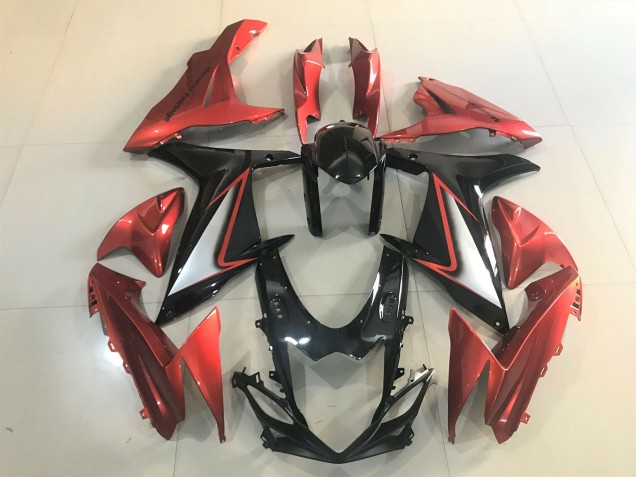 Glänzendes Schwarz & Leuchtendes Orange 2011-2024 GSXR 600-750 Motorrad Verkleidungen