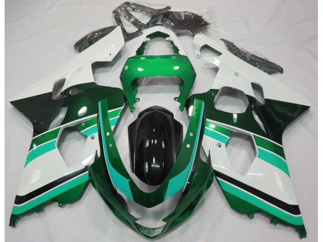 Glanzgrün & Grün 2004-2005 GSXR 600-750 Motorrad Verkleidungen