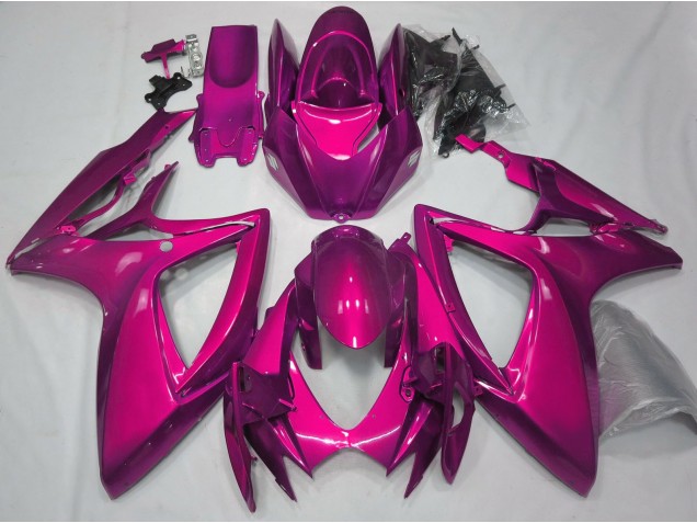 Glanzrosa Schlicht 2006-2007 GSXR 600-750 Motorrad Verkleidungen