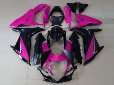 Glanzrosa & Schwarz 2011-2024 GSXR 600-750 Motorrad Verkleidungen