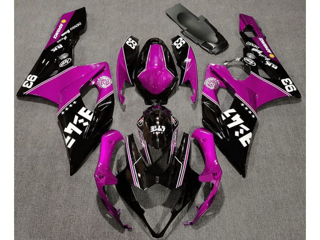 Glanzrosa & Schwarz Benutzerdefiniert 2005-2006 GSXR 1000 Motorrad Verkleidungen
