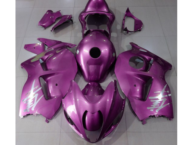 Glanzrosa & Silbernes Logo 1997-2007 GSXR 1300 Motorrad Verkleidungen