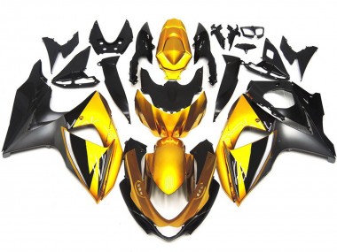 Gold & Grau OEM-Stil Benutzerdefiniert 2009-2016 GSXR 1000 Motorrad Verkleidungen