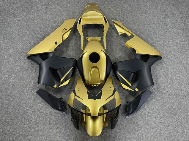Gold & Matt Schwarz 2003-2004 CBR600RR Motorrad Verkleidungen