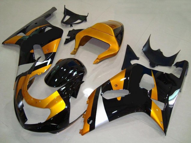 Gold & Schwarz 2001-2003 GSXR 600-750 Motorrad Verkleidungen