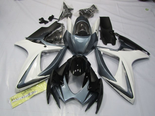 Grau & Weiß 2006-2007 GSXR 600-750 Motorrad Verkleidungen