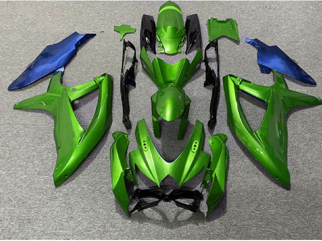 Grün & Blau 2008-2010 GSXR 600-750 Motorrad Verkleidungen