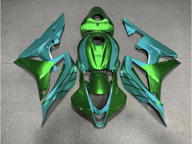 Grün-Blaugrün 2007-2008 CBR600RR Motorrad Verkleidungen
