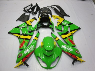 Grün Gelb 2009-2012 ZX6R Motorrad Verkleidungen