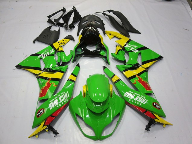 Grün Gelb 2009-2012 ZX6R Motorrad Verkleidungen