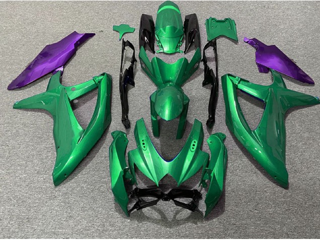 Grün & Lila 2008-2010 GSXR 600-750 Motorrad Verkleidungen
