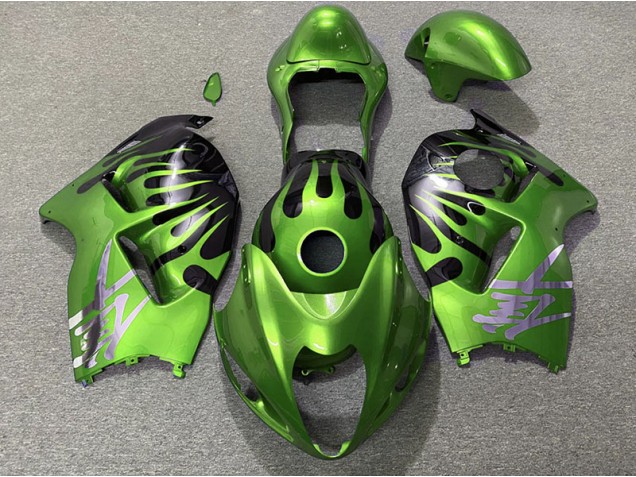 Grün & Schwarz 1997-2007 GSXR 1300 Motorrad Verkleidungen