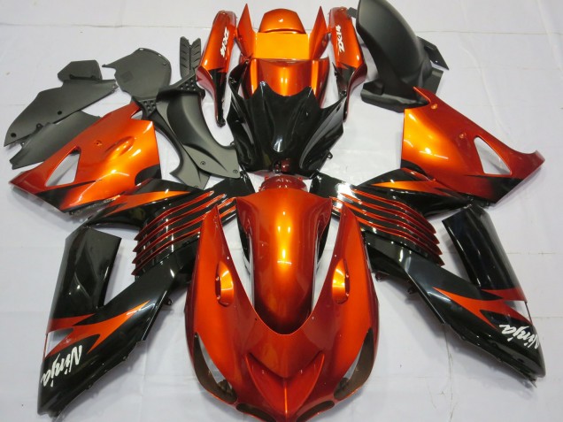 Grün Schwarz 2006-2011 ZX14R Motorrad Verkleidungen