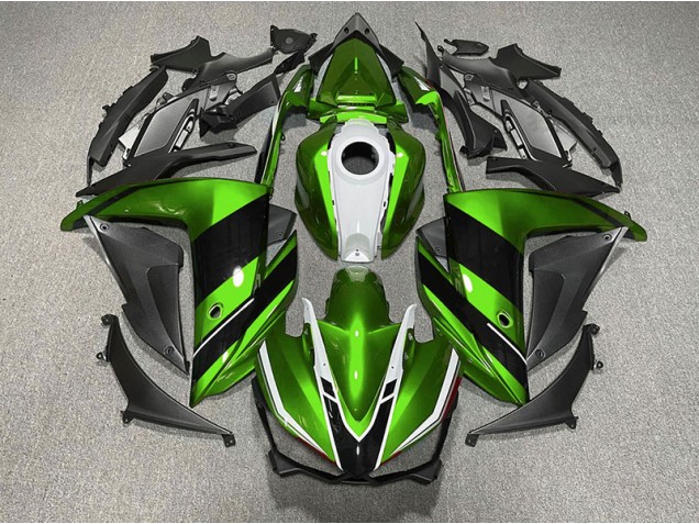Grün Schwarz & Weiß 2015-2018 R3 Motorrad Verkleidungen Grün Schwarz & Weiß 2015-2018 R3 Motorrad Verkleidungen