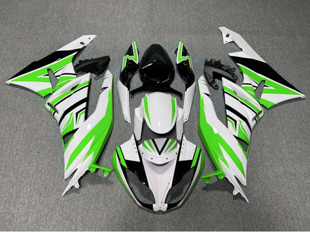 Grün-Weiß & Schwarz Zag 2009-2012 ZX6R Motorrad Verkleidungen