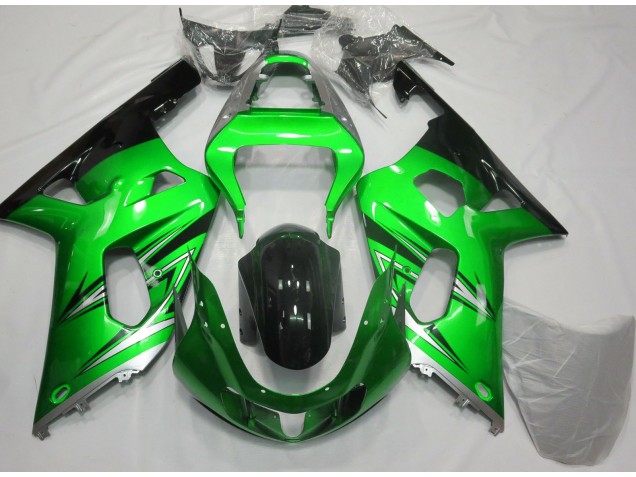 Grün & Silber 2001-2003 GSXR 600-750 Motorrad Verkleidungen