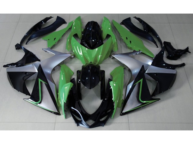 Grün-Silber & Schwarz 2009-2016 GSXR 1000 Motorrad Verkleidungen