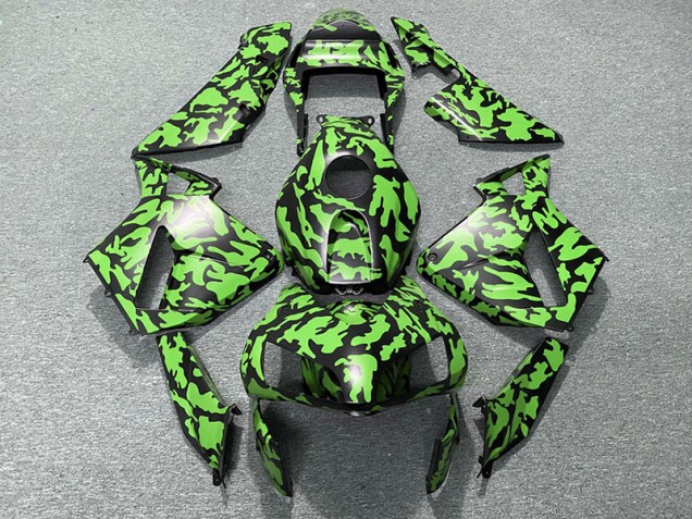 Grün Tarnung 2003-2004 CBR600RR Motorrad Verkleidungen