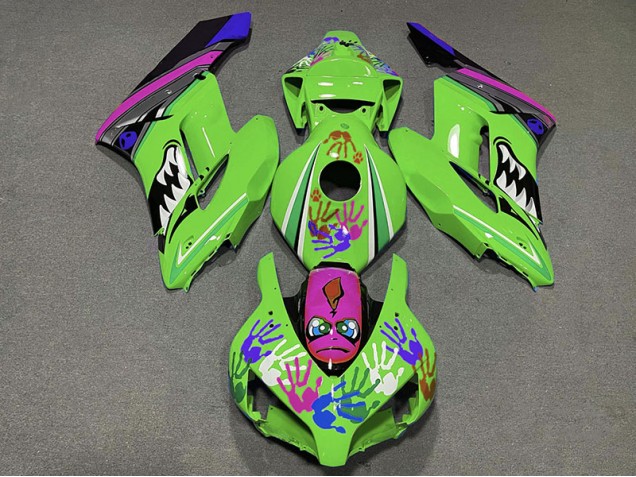 Grüner & Violetter Hai 2004-2005 CBR1000RR Motorrad Verkleidungen