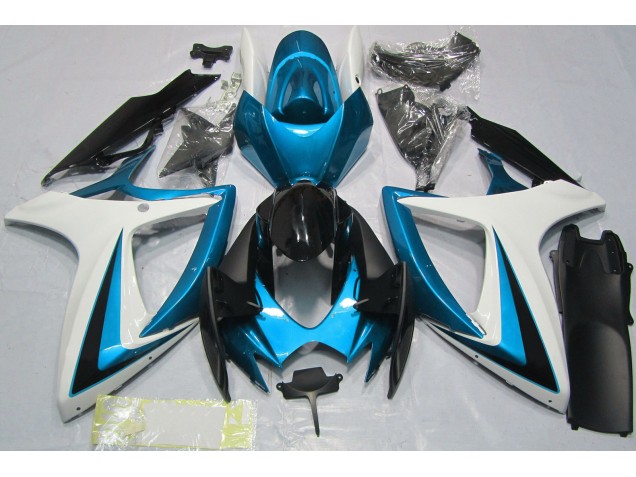 Hellblau & Weiß 2006-2007 GSXR 600-750 Motorrad Verkleidungen