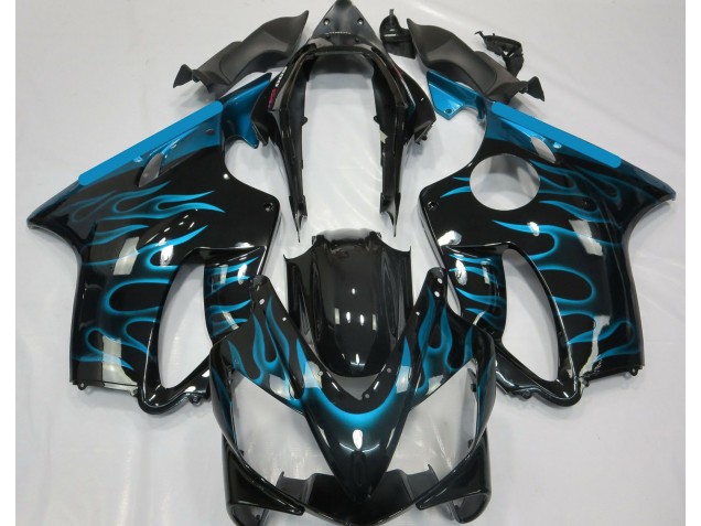 Hellblau Flamme 2004-2007 CBR600 F4i Motorrad Verkleidungen