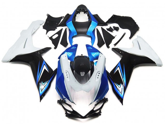 Hellblau & Glänzend Weiß Mit Schwarz 2011-2024 GSXR 600-750 Motorrad Verkleidungen